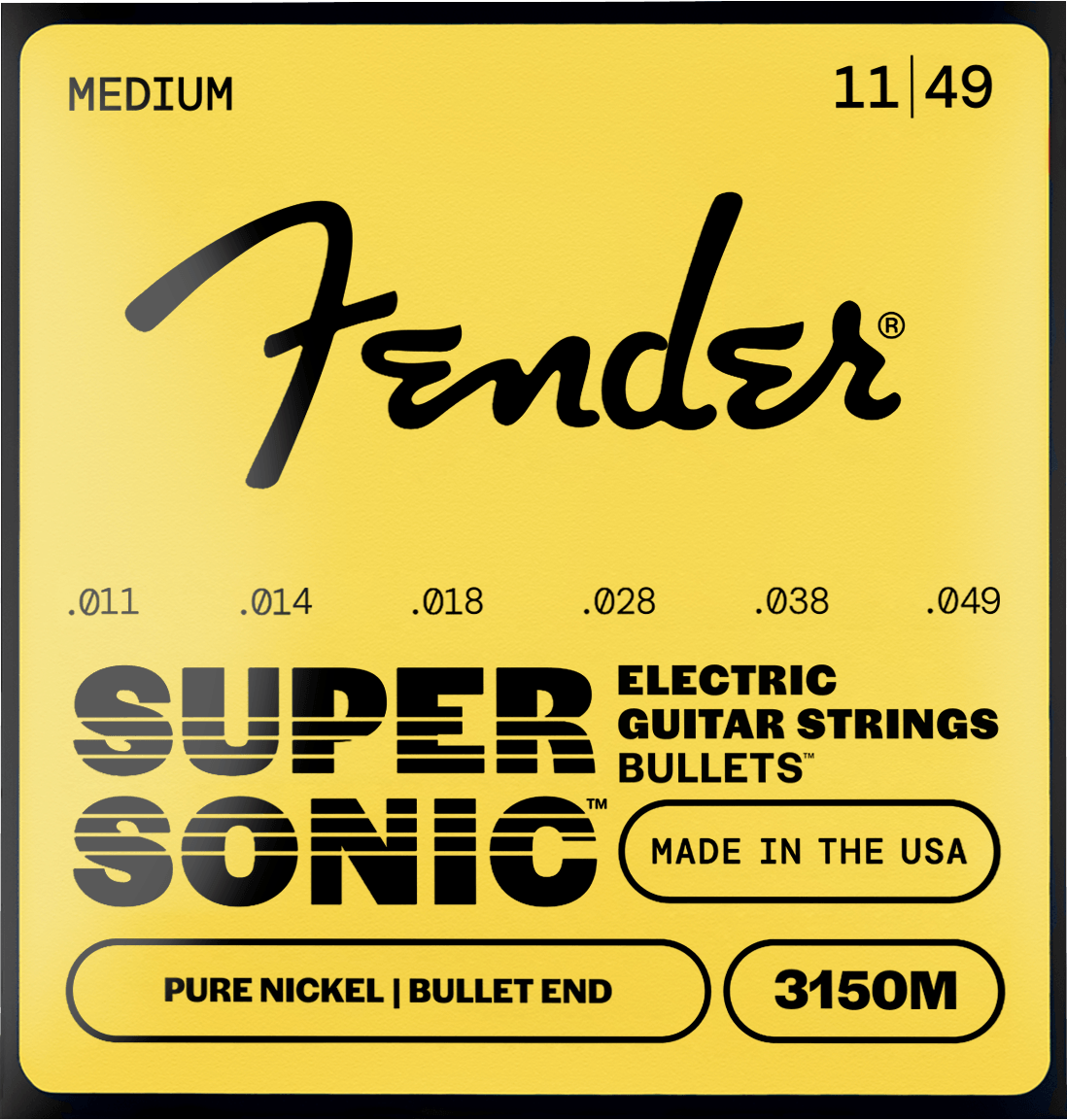 SuperSonic™ Bullets™ 3150 Pure Nickel Guitar Strings