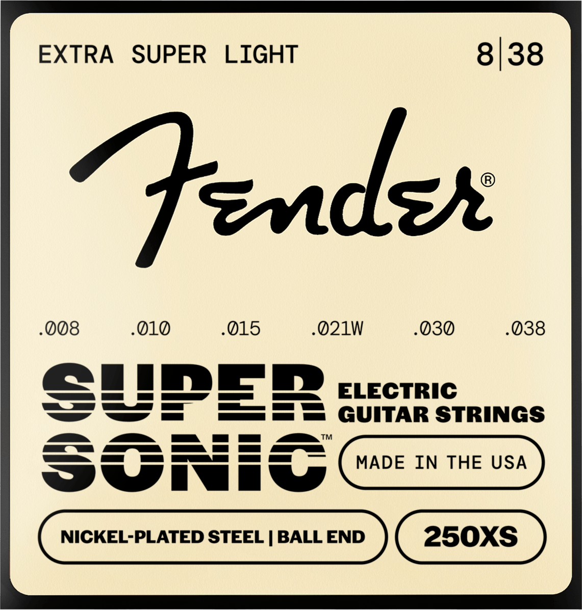 SuperSonic™ 250 Nickel-Plated Steel Guitar Strings