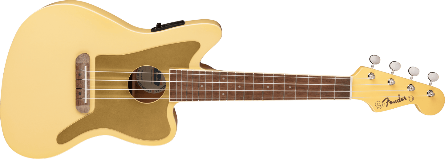 Limited Edition Fullerton Jazzmaster® Uke, Vintage White