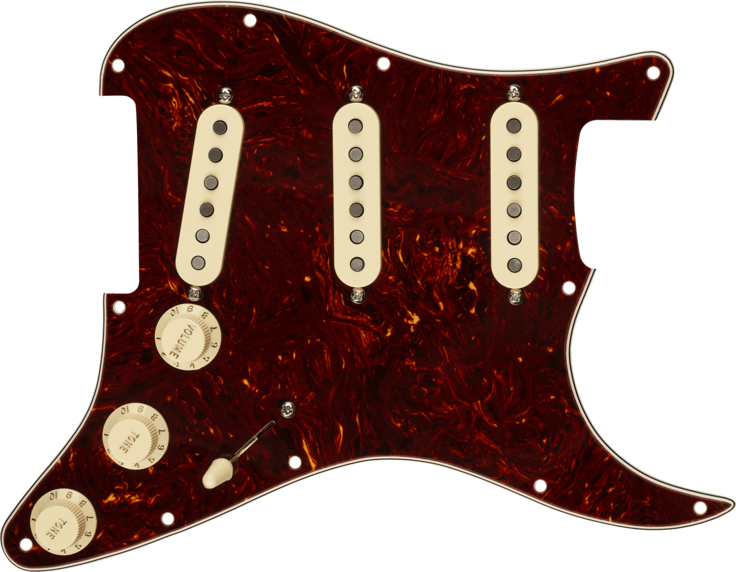 Pre-Wired Strat® Pickguard, Custom Shop Fat 50's SSS