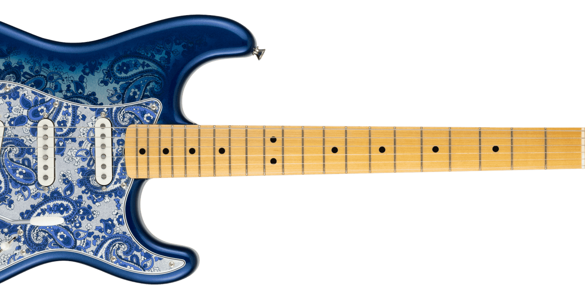 Made in Japan Limited Stratocaster® Indigo Paisley – Fender