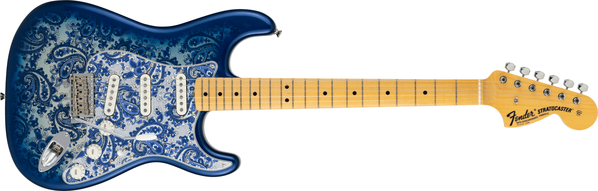 Made in Japan Limited Stratocaster® Indigo Paisley – Fender
