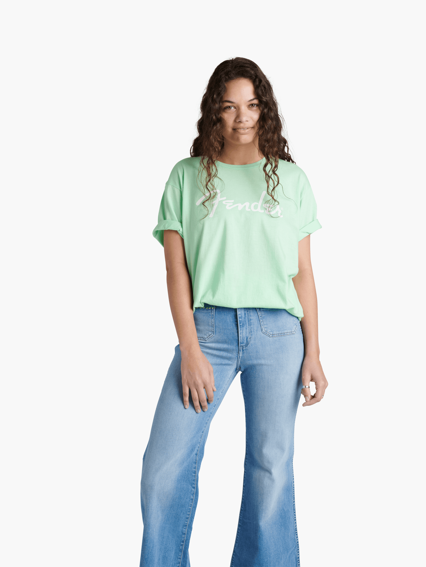 Fender® Spaghetti Logo T-Shirt, Surf Green
